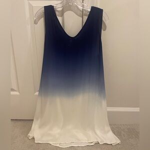 BB Dakota Blue and White Ombré Sleeveless Mini Dress, Size Small